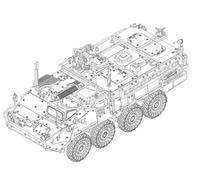 TRUMPETER - Modello Schermato M1131 Stryker Fire Support Vehicle |trumpeter|07424| 1:72 Modellino Char Promo