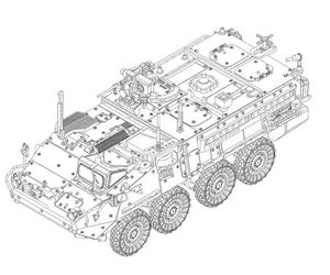 Trumpeter 1:72 - US Army M1131 Stryker FSV