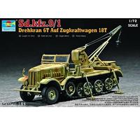 Trumpeter 1/72 WWII German FAMO 18t SdKfz 9/1 Heavy Halftrack Prime Mover with 6