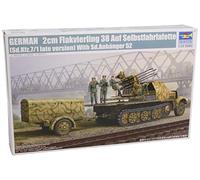 TRUMPETER 01524 MAQUETTE GERMAN 2 CM FLAKVIERLING 38 SU GRASSI SEMOVENTI (SD.KF
