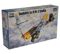 Trumpeter 3214 - Modellino Junkers Ju-87B-2 Stuka, colore: Nero