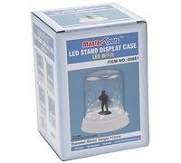 Trumpeter Display Case - 84 x 115mm Round w/Optional LED Base