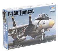 Trumpeter F-14A Tomcat Model Kit,Navy,5.2" long