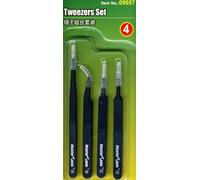 Trumpeter Hobby 4 Diverse Pinzette Set Per Modellismo Master Tools
