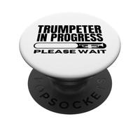 Trumpeter In Progress Caricamento Divertente Tromba PopSockets PopGrip Adesivo