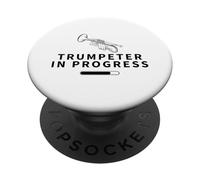 Trumpeter In Progress Caricamento Divertente Tromba PopSockets PopGrip Adesivo