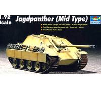 Trumpeter Jagdpanther Mid Tipo 1:72 Modello Kit Pak 43/3 L71 88Mm