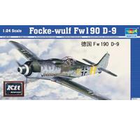 Focke Wolf Wulf FW 190 D-9 Aircraft 1:24 Plastic Model Kit TRUMPETER