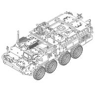 TRUMPETER - Modello Schermato M1131 Stryker Fire Support Vehicle |trumpeter|07424| 1:72 Modellino Char Promo