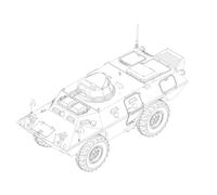 Trumpeter - Modello Schermato M706 Commando Armored Car in Vietnam 07439 1/72° Modello Char Promo