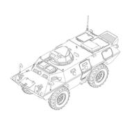 Trumpeter - Modello Schermato M706 Commando Armored Car in Vietnam 07439 1/72° Modello Char Promo