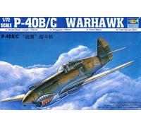 Trumpeter P-40B/C Warhawk Hittyhawk Cina Russia Raf Modello Kit 1:72 Kit Nuovo