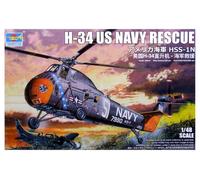 Trumpeter TRU02882 1/48 H-34 US Navy Rescue Plastic Model kit, Various