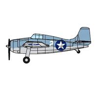 Trumpeter TRU06402 1/350 F4F-4 Wildcat Plastic Model kit, Multicolour