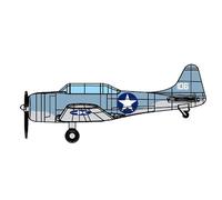 Trumpeter TRU06404 1/350 SBD-3 Dauntless Plastic Model kit, Multicolour