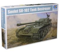 Trumpeter TRU09570 Soviet SU-102 SPA Plastic Model kit, Coloured