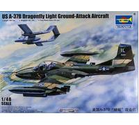 TRUMPETER US A-37B Dragonfly Luce Aliante Attacco Al Suolo