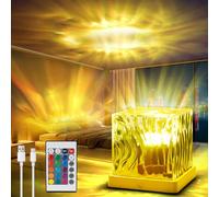 TRUMPETS Lampada Proiettore Aurora Boreale, 16 Colori Lampada Proiettore Soffitto, Telecomando, Ricaricabile USB, Luce Notturna Bambini, Perfetto per Decorazioni per La Casa e Regali