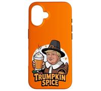 Trumpkin Spice Latte Trump Halloween Thanksgiving Custodia per iPhone 16