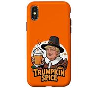 Trumpkin Spice Latte Trump Halloween Thanksgiving Custodia per iPhone X/XS