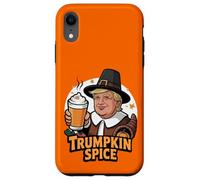 Trumpkin Spice Latte Trump Halloween Thanksgiving Custodia per iPhone XR