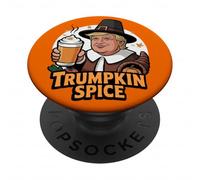 Trumpkin Spice Latte Trump Halloween Thanksgiving PopSockets PopGrip Adesivo
