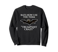 Trumpshit Crazy Funny Bat Parodia Politica Satira Felpa