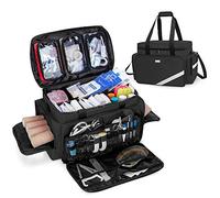 Trunab Borsa di emergenza vuota, borsa infermieristica borsa di salvataggio professionale grande capacità con bordo di divisione interno e fondo antiscivolo, custodia infermieristica a domicilio