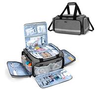 Trunab Borsa di Soccorso Vuoto Borsa Infermiere Borsa di Soccorso Professionale Grande Capacità con Tavola Divisione Interna e Fondo Antiscivolo Valigetta Infermiera a Casa