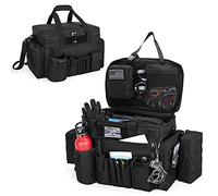 Trunab Borsone Polizia Borsa Tattica MOLLE, Organizer da Auto per Sedile Anteriore, Borsello Viaggio Tracolla Militare con Scomparto per Laptop 15,6", Non Include Piccola MOLLE Marsupio