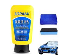 TRUNEB Detergente per vetri con emulsione di Film d'olio Sopami,Sopami Spray lucidante per Cera per Auto con Rivestimento rapido,Dispositivo per la rimozione della Pellicola di Olio di Vetro (1 pz)