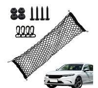 Trunk Mesh Cargo Net - Car Trunk Mesh Bag | Vertical Grocery Storage Holder with Hooks | Elastic Nylon Rear Cargo Storage Organizer | Automotive Seat Back Organizers for Suv, Rv, Car