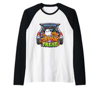 Trunk or Treat Halloween Candy Spooky Stagione Notte Maglia con Maniche Raglan