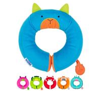 Trunki Cuscino da Viaggio Bambini per Collo e Mento | Cuscino Viaggio Bambini | Cuscino Bambino e Supporto per Auto, Aereo, Bici o Passeggino | Yondi Piccolo Fantasia Bert (Blu)