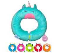 Trunki Cuscino da Viaggio Bambini per Collo e Mento | Cuscino Viaggio Bambini | Cuscino Bambino e Supporto per Auto, Aereo, Bici o Passeggino | Yondi Piccolo Fantasia Una Unicorno (Turchese)