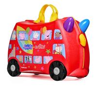Trunki La valigetta originale per bambini per sedersi sopra - 18 l bagaglio a mano, custodia rigida con ruote, tracolla inclusa, Peppa Pig (rosso), 3E+1 cm x 45 cm x 21 cm, Peppa Pig (rosso)