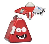 Trunki TeeBee Vassoio da Viaggio per bambino e Scatola Porta Giochi Bambini - Vassoio Auto per viaggio e Seggiolino Auto - Rosso