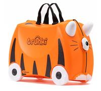 Trunki Valigia Cavalcabile per Bambini - Trolley Bambini Bagaglio a Mano - Tipu Tigre (Arancia)