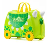 Trunki Valigia Cavalcabile per Bambini - Trolley Bambini Bagaglio a Mano - Valigia Cavalcabile Dudley Dinosauro (Verde)