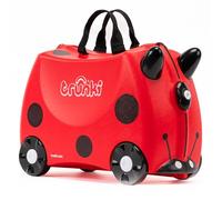 Trunki Valigia Cavalcabile per Bambini - Trolley Bambini Bagaglio a Mano - Valigia Cavalcabile Harley Coccinella (Rosso)