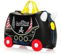 Trunki Valigia Cavalcabile per Bambini - Trolley Bambini Bagaglio a Mano - Valigia Cavalcabile Pedro Nave Pirata (Nero)