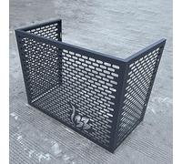 TRUNXUCL Copri Condizionatore da Esterno, Copri Condizionatore da Esterno Alluminio, Riduzione del Rumore, per Strade Commerciali, Appartamenti (Color : Grigio, Size : 1.5P)