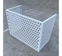 TRUNXUCL Copri Condizionatore da Esterno, Copri Condizionatore da Esterno Alluminio, Riduzione del Rumore, per Strade Commerciali, Appartamenti (Color : Wit, Size : 1.5P)