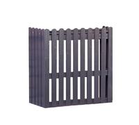 TRUNXU opri Condizionatore da Esterno Legno, Recinzione per la Privacy AC, Cornice Protettiva per Condizionatori Split, Mensola Decorativa da Giardino (Size : Grigio)
