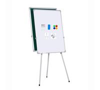 TRUNXUCL Lavagna Magnetica Bifacciale, Lavagna Cancellabile con Supporto, Lavagna Bianca, Whiteboard, Altezza Treppiede Regolabile(Green,50x70cm/20x27.5in)