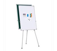 TRUNXUCL Lavagna Magnetica Bifacciale, Lavagna Cancellabile con Supporto, Lavagna Bianca, Whiteboard, Altezza Treppiede Regolabile(Green,60x90cm/24x35in)
