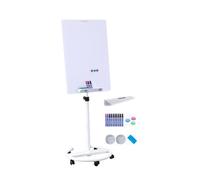 TRUNXUCL Lavagna Magnetica con Supporto, Lavagnetta Cancellabile, Lavagna Bianca, Whiteboard, Altezza e Angolazione Regolabili(White,60x90cm/24x35in)