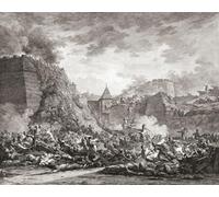 Truppe russe che assaltano la fortezza di Ochakov (ora Ochakiv Ucraina) guidata dal principe Grigory Potemkin e Alexander Suvorov durante il secondo assedio di Ochakov 1788 nella guerra russo-turca