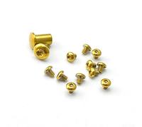 Trurovem Custodia per gioielli in pelle bovina fatta a mano con trasparente, per braccialetti con perline di noce, organizer per viaggi e uso quotidiano, custodia con cerniera 135 x 95 mm (oro)