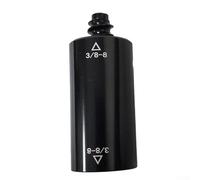 Trurovem Estensione per stecca da biliardo in alluminio per biliardo e snooker, adattatore per albero centrale con filettatura 5/16-18 o 3/8-8, allungatore per piscina, nero, 28,3 g o 56,7 g (3/8-8